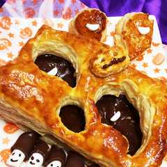 รูปของ ハロウィン☆ オバケのチョコミルフィーユ