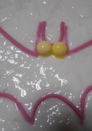ハロウィン☆コウモリのヨーグルト♪-レシピのメイン写真