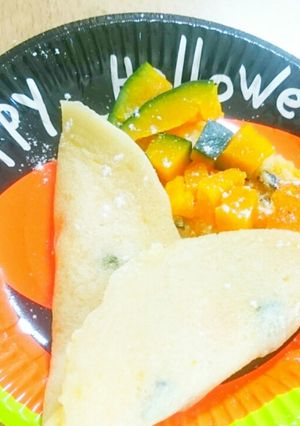 かぼちゃクレープ -コロロ添え--レシピのメイン写真