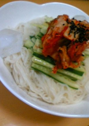 ビビンバ風?!そうめん-レシピのメイン写真