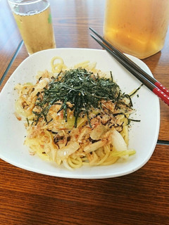 一人ランチに☆ツナときのこの和風パスタ-レシピのメイン写真