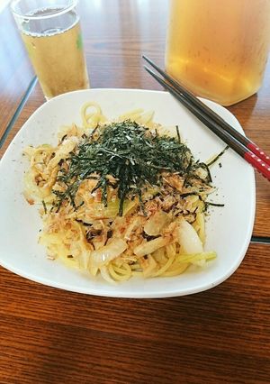 一人ランチに☆ツナときのこの和風パスタ-レシピのメイン写真