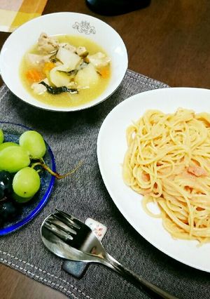 簡単！まな板いらずの明太子パスタ❤-レシピのメイン写真