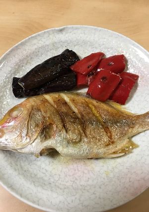 鯛のソテー　かぼすオリーブソース-レシピのメイン写真