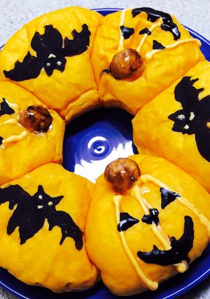 ハロウィンちぎりパン-レシピのメイン写真