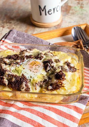 ミルクポテトとコンビーフのチーズ焼き-レシピのメイン写真