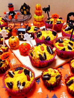 Halloween♡カボチャマフィン-レシピのメイン写真