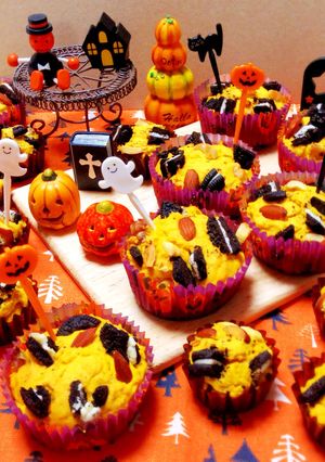 Halloween♡カボチャマフィン-レシピのメイン写真
