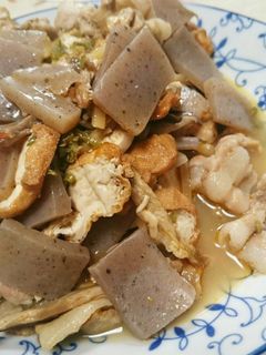 こんにゃくと豚肉の辛味炒め-レシピのメイン写真