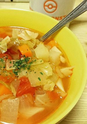 野菜たっぷりミネストローネ-レシピのメイン写真