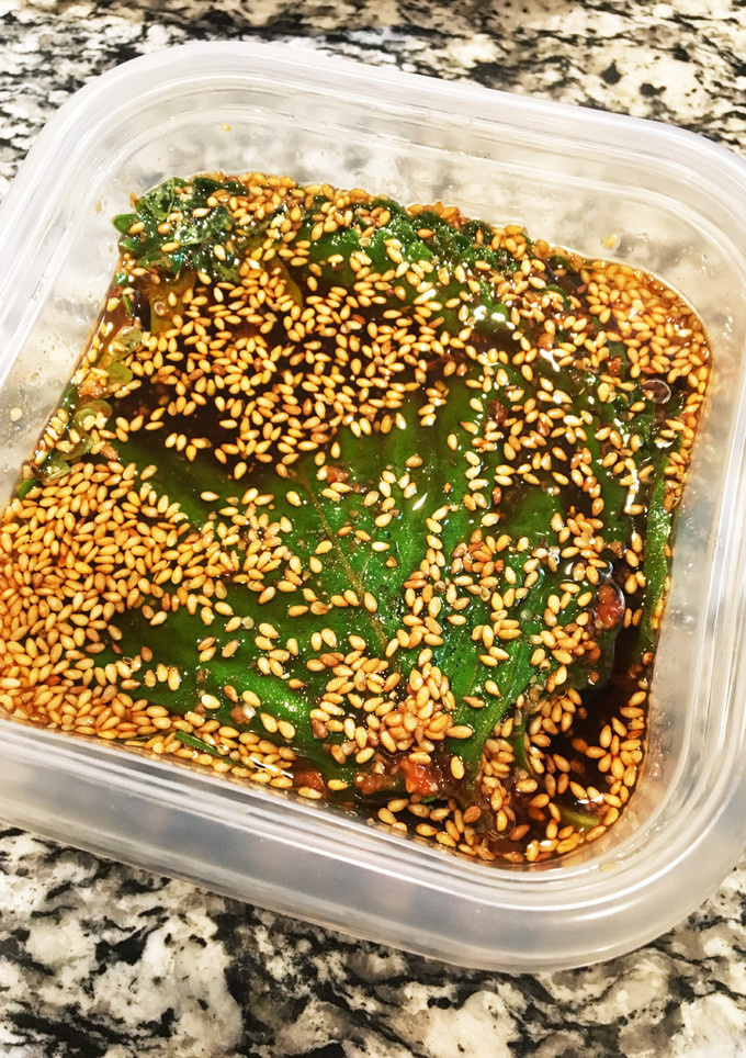 ご飯がすすむ✨エゴマの葉 醤油漬け-レシピのメイン写真