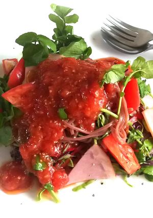彩りサラダパスタ・トマト風味-レシピのメイン写真