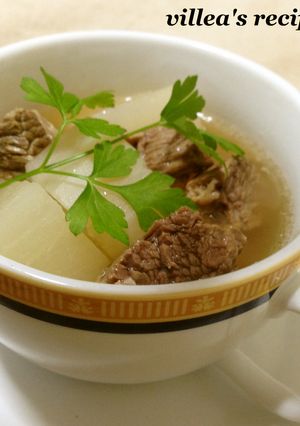 活力なべで作る牛バラと大根のスープ風煮込-レシピのメイン写真
