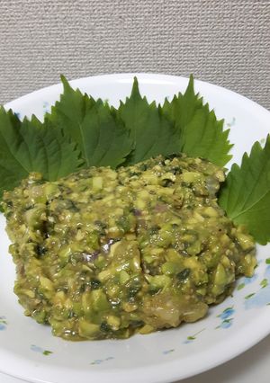 鯛とアボカドのなめろう風-レシピのメイン写真