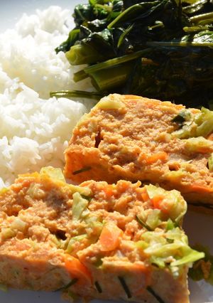 レッドカレーペーストで鮭と野菜蒸し-レシピのメイン写真