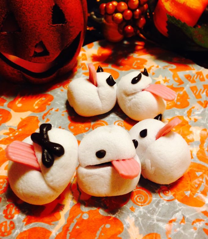 つぎはぎウサギちゃん&おばけハロウィン 空枠 2個 ハロウィン さんの