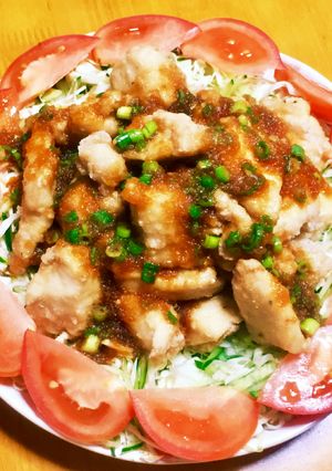 鶏むね肉の柔らか竜田揚げおろしポン酢-レシピのメイン写真