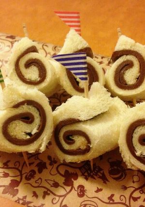 親子で簡単！生チョコのくるくるサンド-レシピのメイン写真