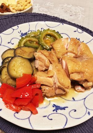 ゴーヤと鶏胸肉のお酢煮-レシピのメイン写真