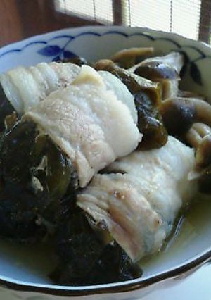 ワカメいっぱい 豚肉巻き-レシピのメイン写真