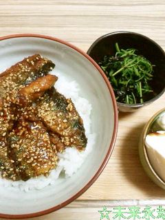 秋刀魚の蒲焼丼-レシピのメイン写真