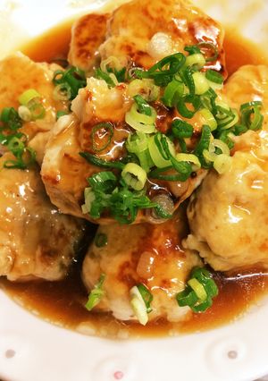 簡単！ヘルシー♡鶏ハンバーグ和風あんかけ-レシピのメイン写真