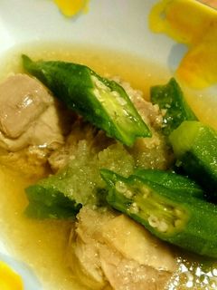 鶏肉とオクラのおろし煮-レシピのメイン写真
