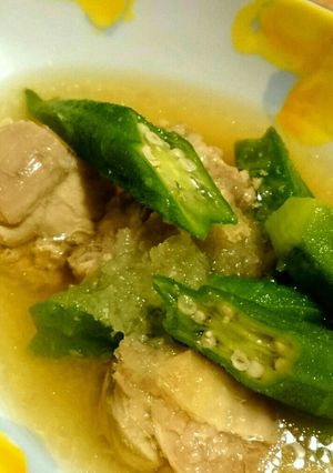 鶏肉とオクラのおろし煮-レシピのメイン写真