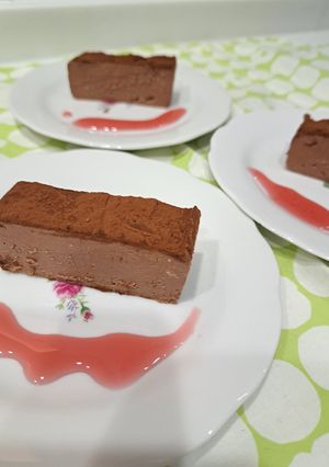 簡単ちょこレアチーズケーキ♡-レシピのメイン写真