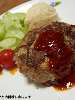 簡単★ナスたっぷりハンバーグ-レシピのメイン写真