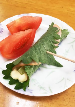 超カンタン！ハムマヨきゅうりの大葉巻き♡-レシピのメイン写真