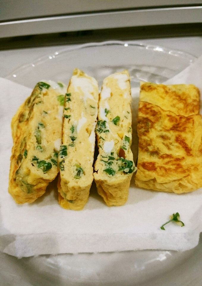 刻み小ネギ入り白だし味の卵焼き-レシピのメイン写真
