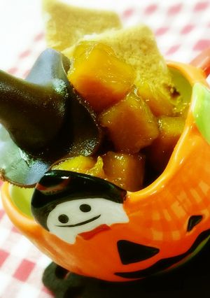 ☆ハロウィンデコ☆南瓜のキャラメリゼ-レシピのメイン写真