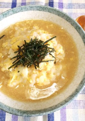 風邪・二日酔いに☆しらす入り卵ぞうすい-レシピのメイン写真