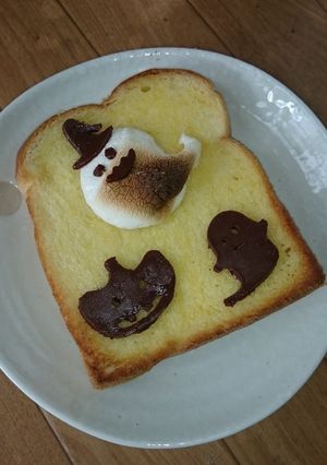 スライスチョコで☆ハロウィントースト☆-レシピのメイン写真