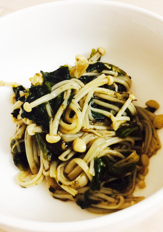 ほうれん草とえのきの塩昆布和え-レシピのメイン写真