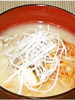 豚キムチのお味噌汁-レシピのメイン写真