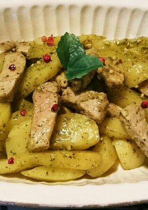 豚肉とじゃがのバジル風味-レシピのメイン写真
