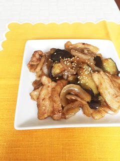 豚肉と茄子のしょうが焼き。お弁当にも。-レシピのメイン写真