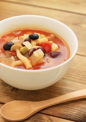 蒸しサラダ豆のミネストローネ-レシピのメイン写真
