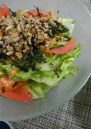鶏そぼろのミネラルサラダ-レシピのメイン写真