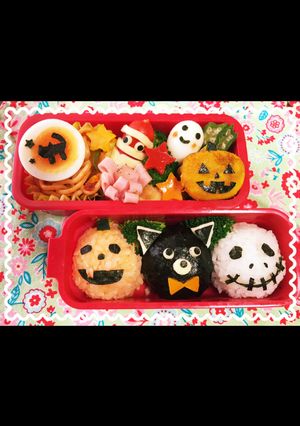 ハロウィン☆おにぎりお弁当-レシピのメイン写真
