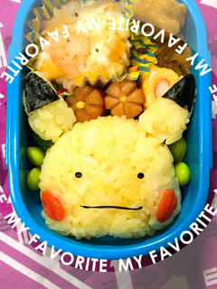 簡単ポケモンキャラ弁♡メタモンピカチュウ-レシピのメイン写真
