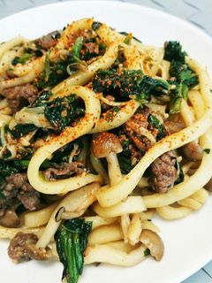 コストコプルコギと冷凍野菜で簡単焼うどん-レシピのメイン写真
