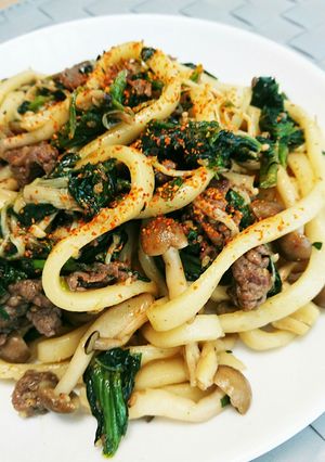 コストコプルコギと冷凍野菜で簡単焼うどん-レシピのメイン写真