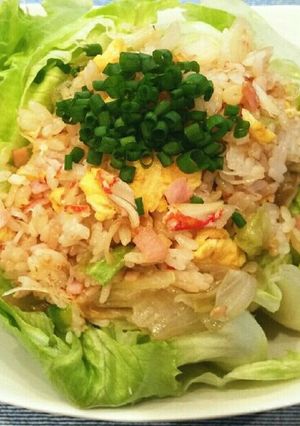 丸ごとレタスカニチャーハン(о´∀`о)-レシピのメイン写真
