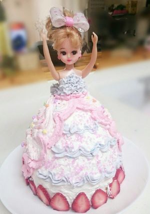 リカちゃんドールケーキ♡簡単♡デコケーキ-レシピのメイン写真