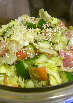 酒の友♡鮪de中華サラダ☆-レシピのメイン写真