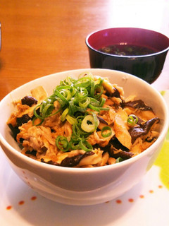 秋の旬頂きます♪椎茸丼♪-レシピのメイン写真