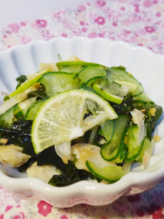 酢しょうが&丸ごとスダチde酢の物-レシピのメイン写真